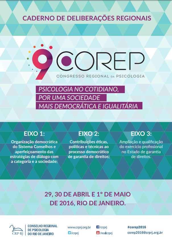 CADERNO DE DELIBERAÇÕES REGIONAIS/ corep 2016
